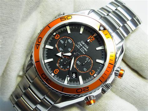 omega planet ocean orange replica|45mm omega planet ocean chronograph.